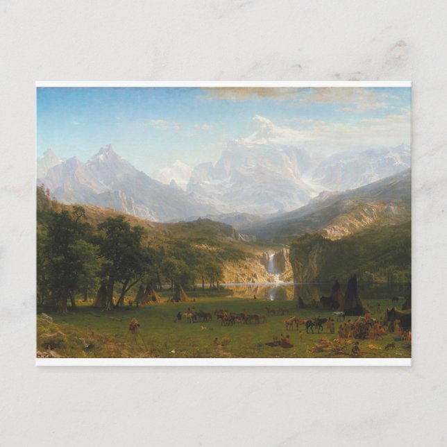 Vintage Albert Bierstadt Landers Peak Painting Postcard (Front)