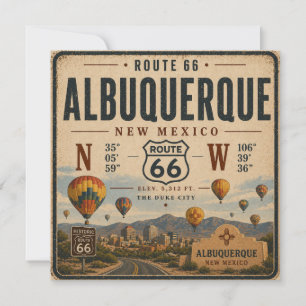 Vintage Albuquerque Skyline Tribute