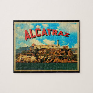 Vintage Alcatraz Island Jigsaw Puzzle