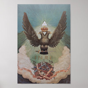 Vintage Alchemical Illustration Poster