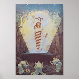 Vintage Alchemical Illustration Poster