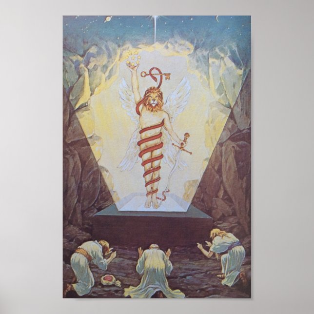 Vintage Alchemical Illustration Poster (Front)