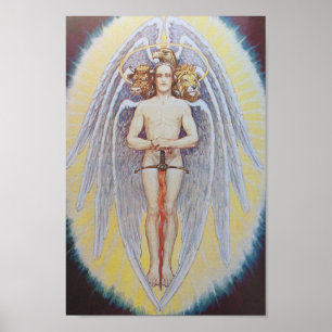 Vintage Alchemical Illustration Poster