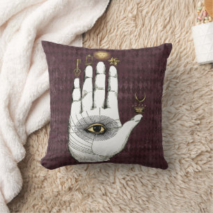 Vintage Alchemy Hand of Mysteries Cushion