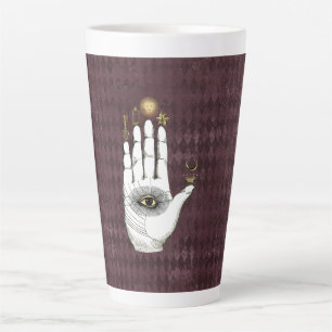 Vintage Alchemy Hand of Mysteries Latte Mug
