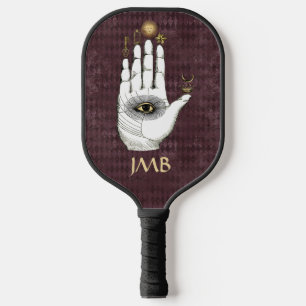 Vintage Alchemy Hand of Mysteries Personalised Pickleball Paddle