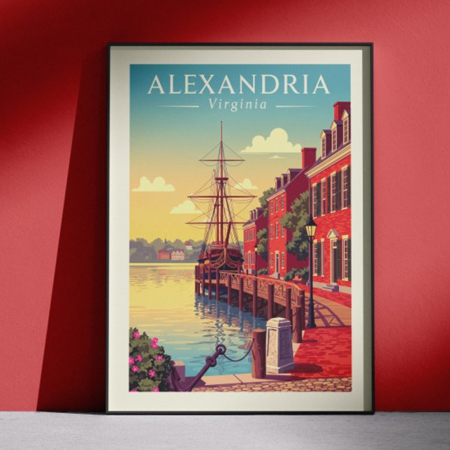 Vintage Alexandria Virginia Poster (Creator Uploaded)