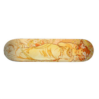 Vintage Alfons M. Mucha Skateboard