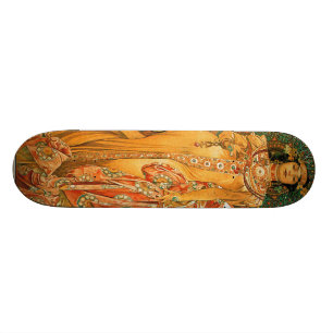 Vintage Alfons M. Mucha Skateboard
