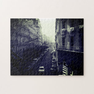 Vintage Algeria Algiers cars building Jigsaw Puzzle