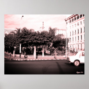 Vintage Algeria Algiers city center Poster