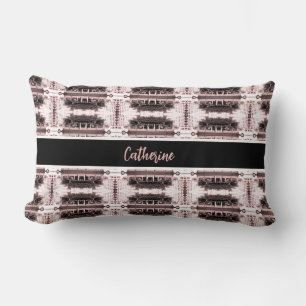 Vintage Algeria Algiers city center Poster Lumbar Cushion