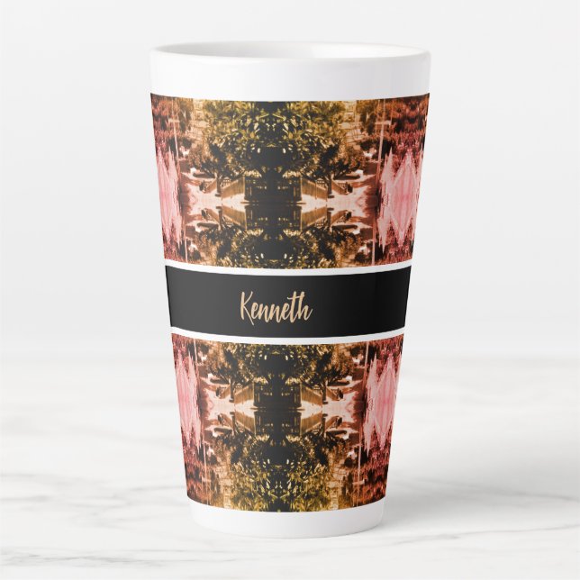 Vintage Algeria Algiers district overview Latte Mug (Front)