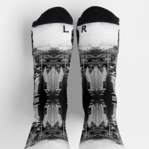 Vintage Algeria Algiers district overview Socks