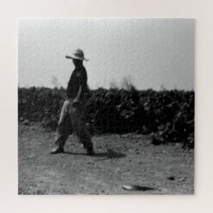 Vintage Algeria Algiers farmer portrait Jigsaw Puzzle