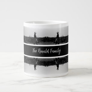 Vintage Algeria Algiers farmer portrait Large Coffee Mug