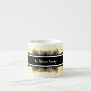 Vintage Algeria Algiers port overview Espresso Cup