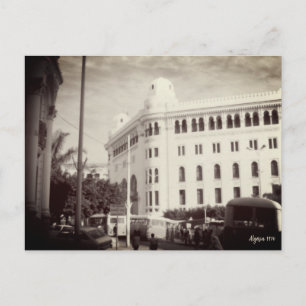 Vintage Algeria Algiers Post office building Postcard