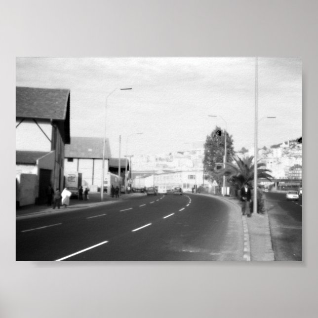 Vintage Algeria Algiers street building Poster (Front)