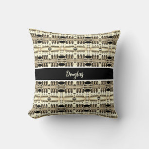 Vintage Algeria Algiers The post office Postcard L Cushion