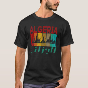 Vintage Algeria I Love Algeria Map Algeria Socc T-Shirt