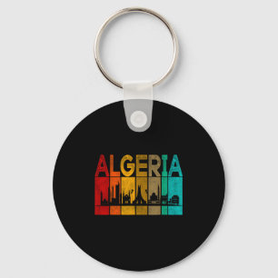 Vintage Algeria I Love Algeria Map Algeria Soccer  Key Ring