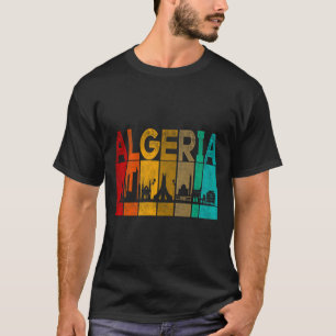 Vintage Algeria I Love Algeria Map Algeria Soccer  T-Shirt