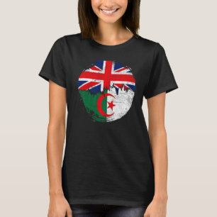 Vintage Algerian with British Flag Roots Algeria T-Shirt
