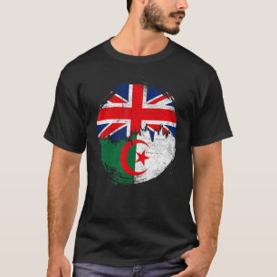 Vintage Algerian with British Flag Roots Algeria T-Shirt