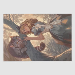Vintage Alice and the Cheshire Cat Tissue Paper