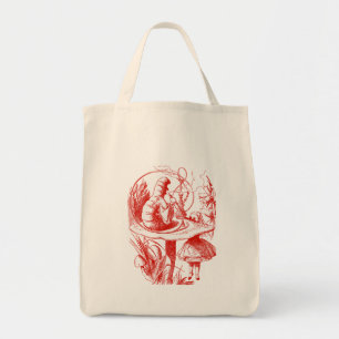 Vintage Alice & Centipede in Wonderland Tote Bag