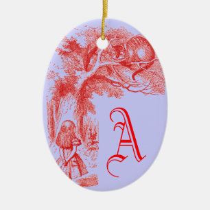 Vintage Alice in Wonderland Ceramic Tree Decoration