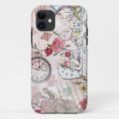 Vintage Alice In Wonderland Collage Decoupage Case-Mate iPhone Case (Back)