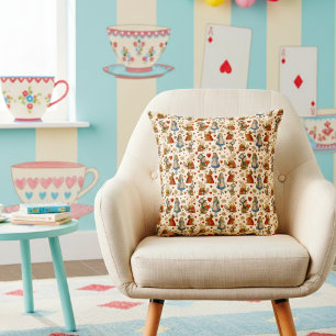 Vintage Alice in Wonderland Cushion