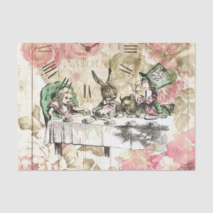 Vintage Alice in Wonderland Decoupage Tissue Paper