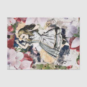 Vintage Alice in Wonderland Decoupage Tissue Paper