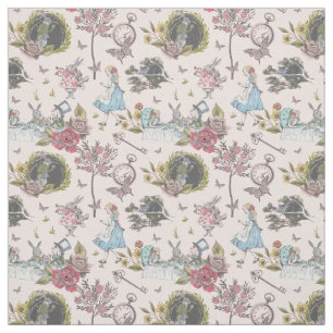 Vintage Alice in Wonderland Fairytale Storybook Fabric