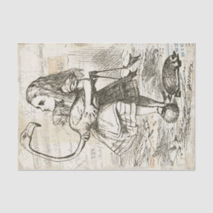Vintage Alice in Wonderland Flamingo Decoupage Tissue Paper