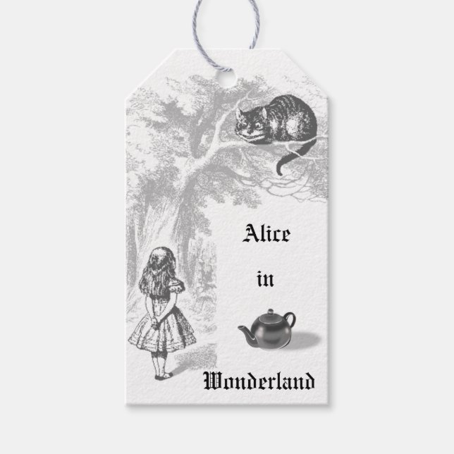 Vintage Alice in Wonderland Gift Tags (Front)