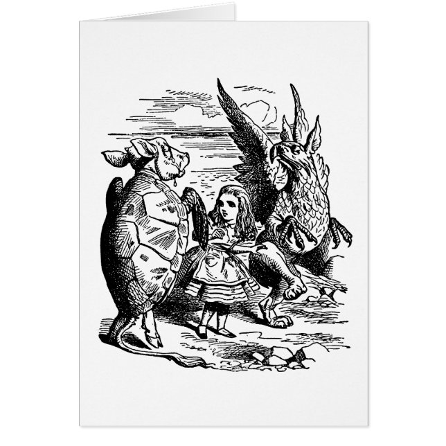 Vintage Alice in Wonderland, Gryphon, Mock Turtle (Front)