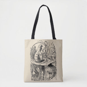Vintage Alice in Wonderland Hookah Caterpillar Tote Bag
