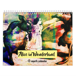 Vintage Alice in Wonderland Illustrations 2025 Calendar