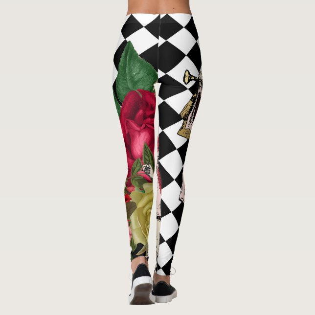 Vintage Alice in Wonderland  Leggings (Back)