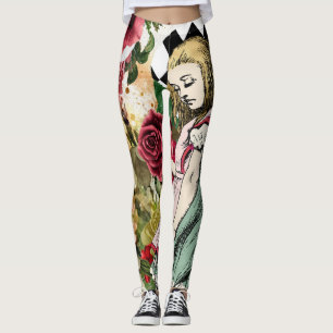 Vintage Alice in Wonderland  Leggings