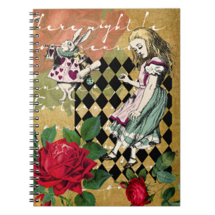 Vintage Alice in Wonderland  Notebook