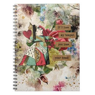 Vintage Alice in Wonderland Notebook