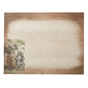 Vintage Alice in Wonderland Notepad