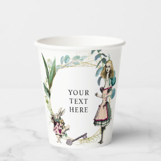 Vintage Alice in Wonderland Paper Cups
