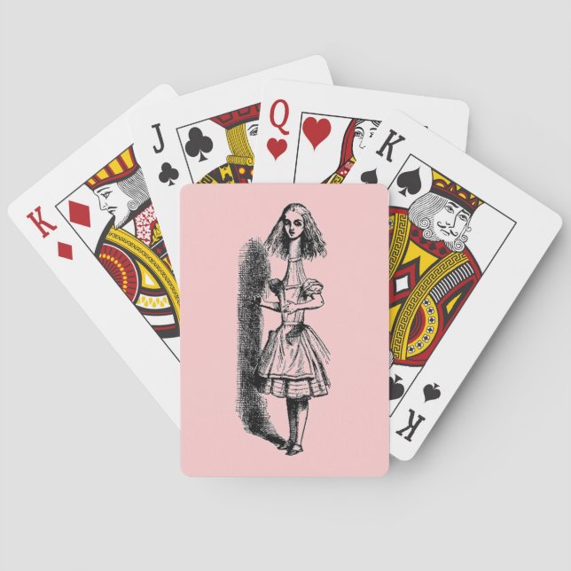 Vintage Alice in Wonderland Playing Cards (Back)