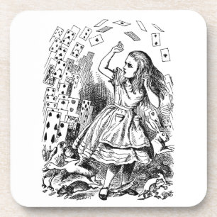 Vintage Alice in Wonderland, Playing Cards Flying Coaster
